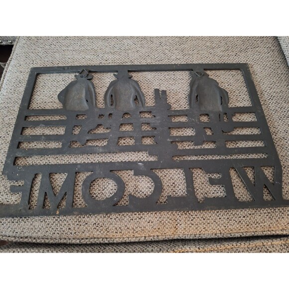 Cowboys Rodeo Cut‎ out Cast Iron Metal Wall Hanging Silhouette Equestrian Decor - Picture 4 of 6